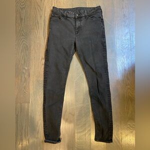 ASOS black skinny jeans, size 28”